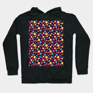 Flower Pattern Illustration Hoodie